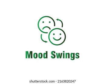 Mood Swing Icon. Mood Swing Flat Vector Icon