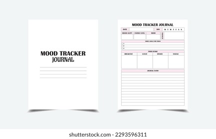 Mood Tracker Journal kdp interior Mood Tracker Journal