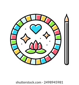 mood tracker mental health color icon vector. mood tracker mental health sign. isolated symbol illustration