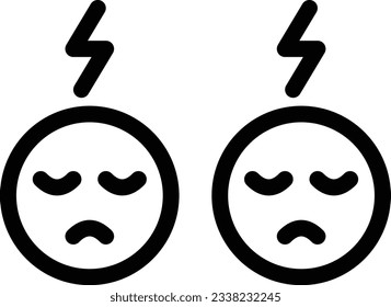 mood Vector illustration on a transparent background.Premium quality symmbols.Stroke vector icon for concept and graphic design. 
