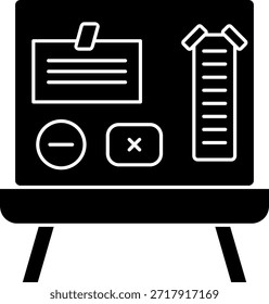 Diseño de ícono de Vector de línea de Moodboard