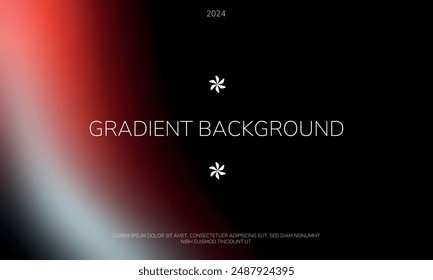 Moody Background Gradient Red Black Colors Modern Design