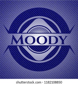  Moody emblem with jean background