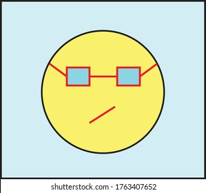 Moody-Emoticon-Expression, Vektorgrafik