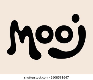 Mooj visual identity's written logo