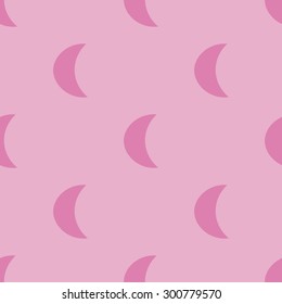 Moon abstract seamless pattern. Vector illustration.