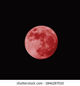 moon against dark black background 