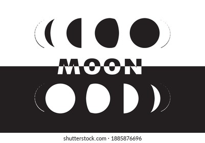Material gráfico lunar y repeticiones de impresión