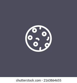 Moon astronomy aerospace galaxy flat minimalis icon