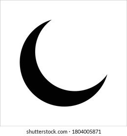 moon black flat icon Sign sun and moon.