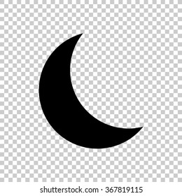 moon  - black vector icon