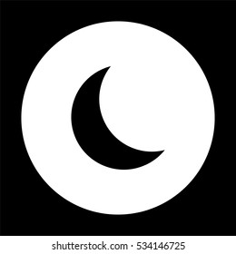 moon  - black vector icon