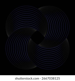 Gradiente azul de la luna forma geométrica diseño de logotipo Arte vectorial ilustración de diseño minimalista logotipo de arte aislado sobre fondo blanco. diseño de patrón sin costuras diseño de mezcla de forma de luna abstracta diseño.