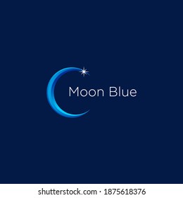 Moon Blue logo concept designs