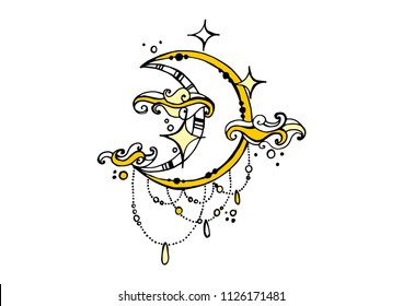 Moon in bo-ho style.