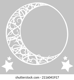 Moon in boho style, a concept to use