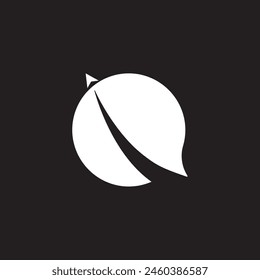moon bubble rocket logo design.