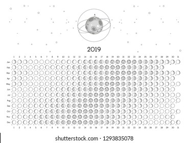 Moon Calendar 2019 Southern Hemisphere