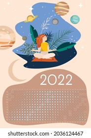 Moon Calendar 2022 Calm Southern Hemisphere