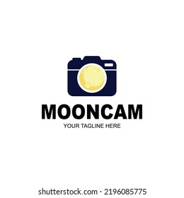 Moon camera Logo concept is perfect for companies category in photography studio or productions