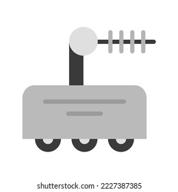 Imagen vectorial del icono de la Luna de coches. También se puede usar en Espacio. Adecuado para aplicaciones móviles, aplicaciones web y medios impresos.