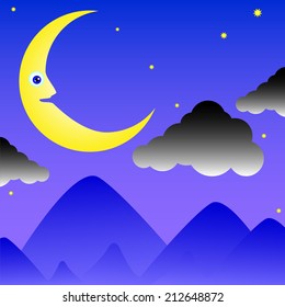 Moon Cartoon.