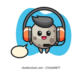 Moon cartoon as a customer service