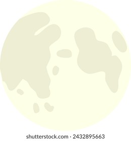 Dibujos animados de la luna en estilo de icono