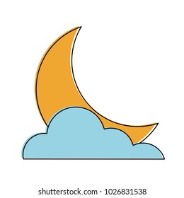 Moon with cloud