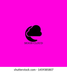 moon cloud icon sign signifier vector
