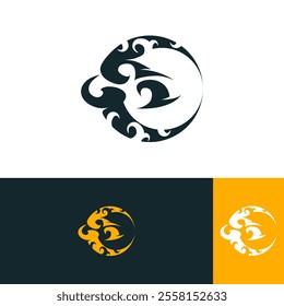 moon and cloud logo design abstract for your brand or etc