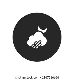 Moon, Cloud and Raining icon