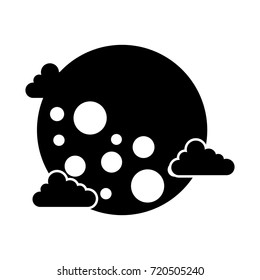 moon clouds galaxy astronomy universe science