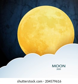 Moon, Clouds. Sweet Dreams Wallpaper. 