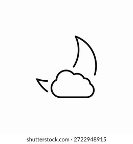 Vector nublado de la señal del icono del viento