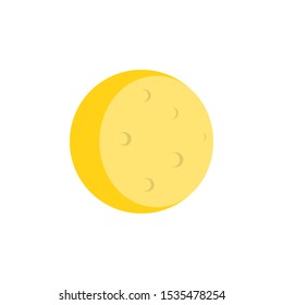 Moon color icon. Simple colored vector of halloween icons for ui and ux, website or mobile application