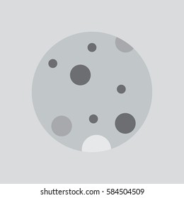 moon color icon. Times of Day. full moon