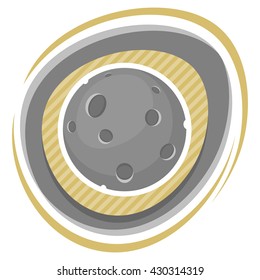 Moon colorful icon