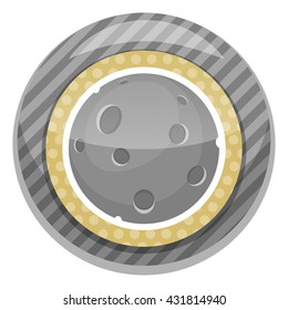 Moon colorful icon