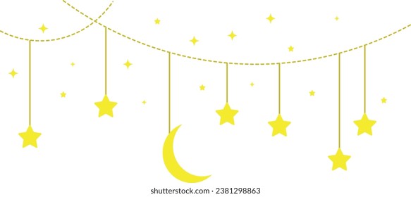 Creciente lunar y embellecimiento de estrellas