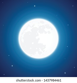 Moon design 3d virtual reality illustration