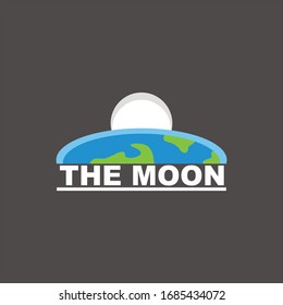 moon design logo - vector