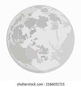 Moon Detail Vector Illustration Stock Vector (Royalty Free) 2186031715 ...