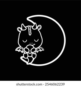 
The moon dragon with justice and authority always maintains peace