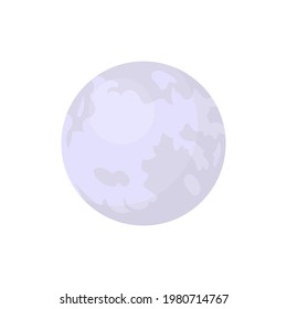 moon drawing on white background, vector illustration