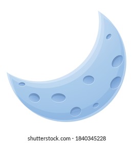 Moon eclipse icon. Cartoon of moon eclipse vector icon for web design isolated on white background