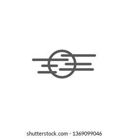 Moon, eclipse vector icon. Element of weather for mobile concept and web apps illustration. Thin line icon for website design and development. Vector icon