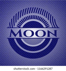 Moon emblem with jean high quality background