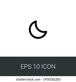 Moon eps 10 simple icon