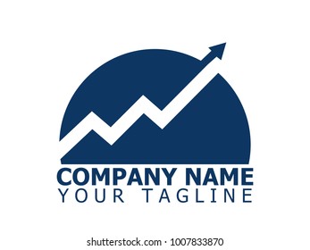 moon financial logo and icon vector